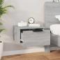 Preview: Wand-Nachttisch Grau Sonoma 34x30x20 cm