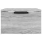 Preview: Wand-Nachttisch Grau Sonoma 34x30x20 cm