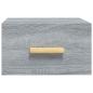 Preview: Wand-Nachttisch Grau Sonoma 35x35x20 cm