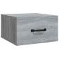 Preview: Wand-Nachttisch Grau Sonoma 35x35x20 cm