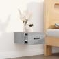 Preview: Wand-Nachttisch Grau Sonoma 35x35x20 cm