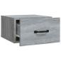 Preview: Wand-Nachttisch Grau Sonoma 35x35x20 cm