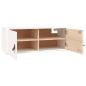 Preview: Wandschrank Weiß 80x30x30 cm Massivholz Kiefer