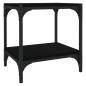 Preview: TV-Schrank Schwarz 40x33x41 cm Holzwerkstoff und Stahl