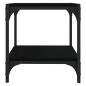 Preview: TV-Schrank Schwarz 40x33x41 cm Holzwerkstoff und Stahl