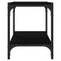 Preview: TV-Schrank Schwarz 40x33x41 cm Holzwerkstoff und Stahl