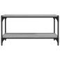 Preview: TV-Schrank Grau Sonoma 80x33x41 cm Holzwerkstoff und Stahl