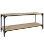 Preview: TV-Schrank Sonoma-Eiche 100x33x41 cm Holzwerkstoff und Stahl