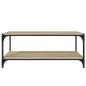 Preview: TV-Schrank Sonoma-Eiche 100x33x41 cm Holzwerkstoff und Stahl