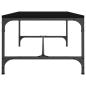 Preview: Couchtisch Schwarz 100x50x35 cm Holzwerkstoff