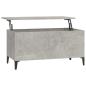 Preview: Couchtisch Betongrau 90x44,5x45 cm Holzwerkstoff