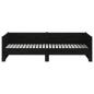 Preview: Ausziehbares Tagesbett Schwarz Massivholz Kiefer 2x(90x200) cm