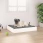 Preview: ARDEBO.de - Hundebett Weiß 61,5x49x9 cm Massivholz Kiefer