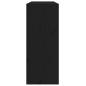 Preview: Weinregal Schwarz 62x25x62 cm Massivholz Kiefer
