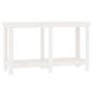 Preview: Werkbank Weiß 140x50x80 cm Massivholz Kiefer