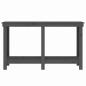 Preview: Werkbank Grau 140x50x80 cm Massivholz Kiefer