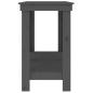 Preview: Werkbank Grau 140x50x80 cm Massivholz Kiefer