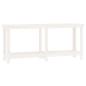 Preview: Werkbank Weiß 180x50x80 cm Massivholz Kiefer