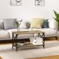 Preview: ARDEBO.de - Couchtisch Sonoma Eiche 80x45x45 cm Holzwerkstoff und Eisen