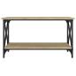 Preview: Couchtisch Sonoma Eiche 80x45x45 cm Holzwerkstoff und Eisen