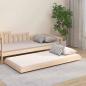 Preview: ARDEBO.de - Massivholzbett ohne Matratze 75x190 cm Kiefernholz