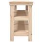 Preview: Werkbank 181x50x80 cm Massivholz Kiefer