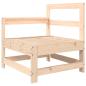 Preview: Gartenstuhl mit Kissen Massivholz Kiefer