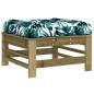 Preview: Gartenhocker mit Kissen 2 Stk. Kiefernholz Imprägniert