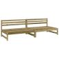 Preview: Garten-Mittelsofas 2 Stk. 120x80 cm Kiefernholz Imprägniert