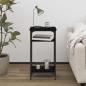 Preview: Beistelltisch Schwarz 40x30x75 cm Holzwerkstoff