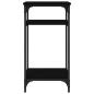 Preview: Beistelltisch Schwarz 40x30x75 cm Holzwerkstoff