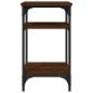 Preview: Beistelltisch Braun Eichen-Optik 35x30x60 cm Holzwerkstoff