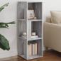 Preview: ARDEBO.de - Eckregal Grau Sonoma 33x33x100 cm Holzwerkstoff