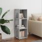 Preview: Eckregal Grau Sonoma 33x33x100 cm Holzwerkstoff