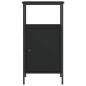 Preview: Nachttisch Schwarz 41x31x80 cm Holzwerkstoff
