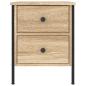 Preview: Nachttisch Sonoma-Eiche 40x42x50 cm Holzwerkstoff