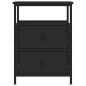 Preview: Nachttische 2 Stk. Schwarz 44x45x60 cm Holzwerkstoff