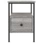 Preview: Nachttische 2 Stk. Grau Sonoma 34x36x50 cm Holzwerkstoff