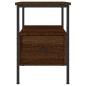 Preview: Nachttisch Braun Eichen-Optik 34x36x50 cm Holzwerkstoff