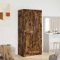 Preview: Kleiderschrank Räuchereiche 82,5x51,5x180 cm Holzwerkstoff