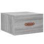 Preview: Wand-Nachttisch Grau Sonoma 35x35x20 cm