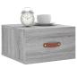 Preview: Wand-Nachttisch Grau Sonoma 35x35x20 cm