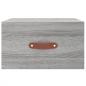 Preview: Wand-Nachttisch Grau Sonoma 35x35x20 cm