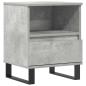 Preview: Nachttisch Betongrau 40x35x50 cm Holzwerkstoff