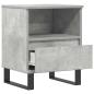 Preview: Nachttisch Betongrau 40x35x50 cm Holzwerkstoff
