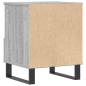 Preview: Nachttisch Grau Sonoma 40x35x50 cm Holzwerkstoff