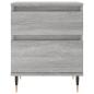 Preview: Nachttische 2 Stk. Grau Sonoma 40x35x50 cm Holzwerkstoff