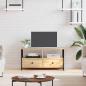 Preview: ARDEBO.de - TV-Schrank Sonoma-Eiche 90x33x45 cm Holzwerkstoff & Eisen