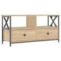 Preview: TV-Schrank Sonoma-Eiche 90x33x45 cm Holzwerkstoff & Eisen