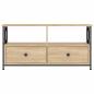Preview: TV-Schrank Sonoma-Eiche 90x33x45 cm Holzwerkstoff & Eisen